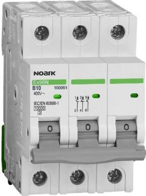 Automatski osigurač Noark EX9BN B10 10A 3P Tip B 6kA