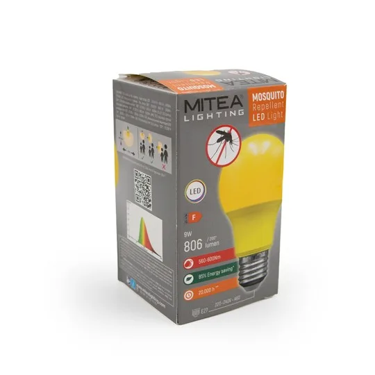 LED sijalica Mitea A60 Anti Insekt 600Nm 9W E27 - Slika 3