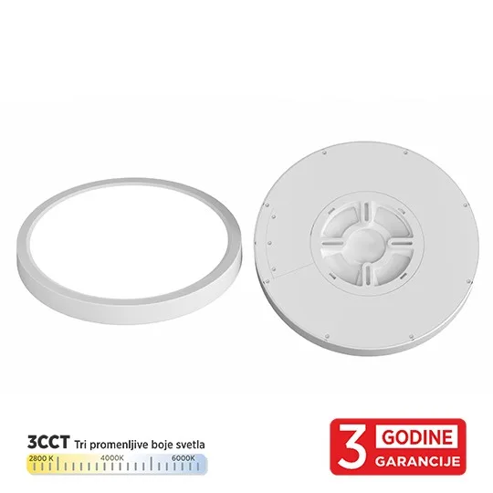 LED plafonjera Mitea M205760 18 W 3CCT IP40 Ø230 mm, bela