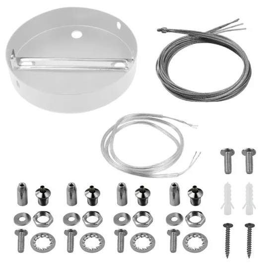 Set sajli sa nosačem za plafonjere Mitea M205760, M205762 i M205764, beli