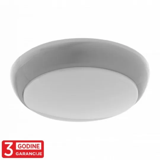 LED plafonjera ADVITI KOKO AD-PL-6280GLPM3 18 W 3000K IP44 IK10, siva