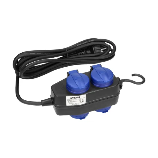 Produžni kabl ORNO OR-AE-13160(GS)/5M 5 m 4 utičnice crni