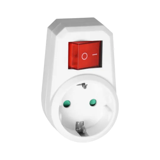 Strujni adapter sa prekidačem ORNO OR-AE-13188(GS) 3500 W, beli