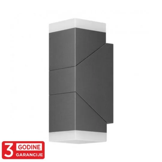 LED spoljna zidna lampa ADVITI MORPH 12W 4000K siva IP54