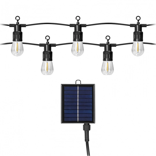 Solarna girlanda Virone LG-5/10M/FILAMENT 10m 2700K IP44