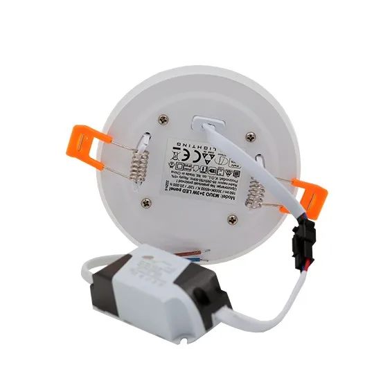 LED panel Mitea M3UO-D 3W+3W 6500K+3000K beli ugradni okrugli - Slika 5