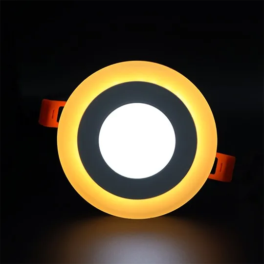 LED panel Mitea M3UO-D 3W+3W 6500K+3000K beli ugradni okrugli - Slika 2