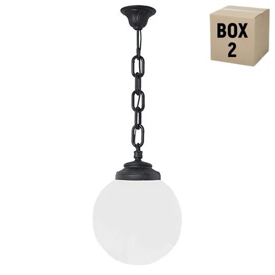 Viseća lampa Fumagalli SICHEM/G250 E27 IP55 belo-crna