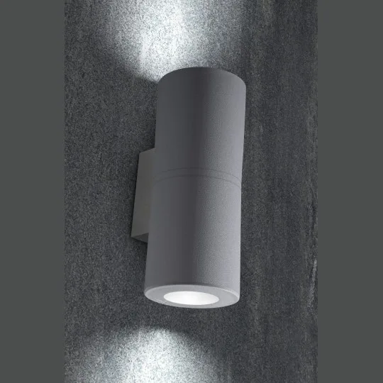 Zidna lampa Fumagalli FRANCA 90 2L 4000K GU10 IP55 siva