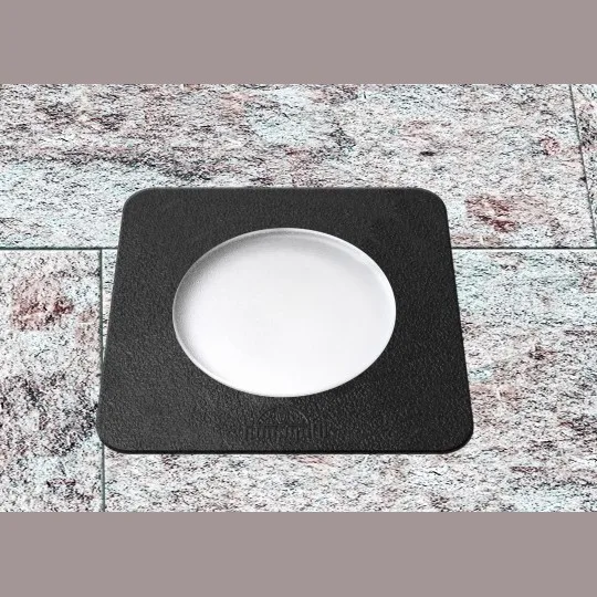Ugradna lampa Fumagalli CECI 90 kvadratna CCT GU10 IP67 crna