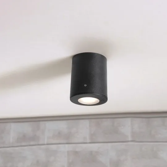 Plafonska lampa Fumagalli FRANCA 90 CCT GU10 IP55 crna