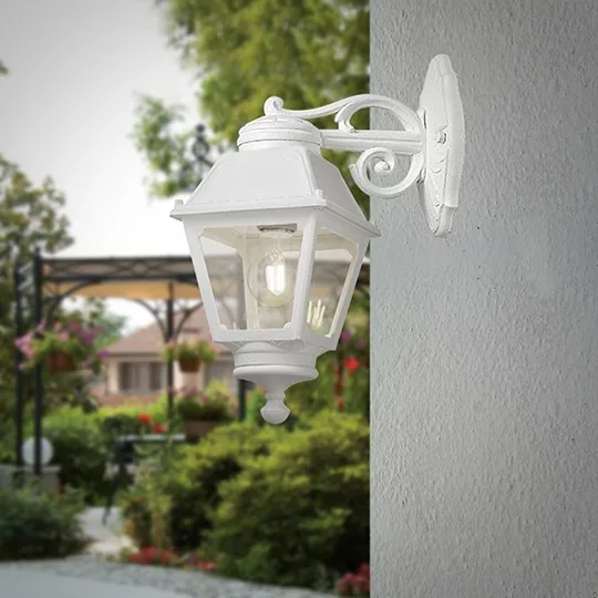 Zidna lampa Fumagalli BISSO/MARY E27 IP55 bela