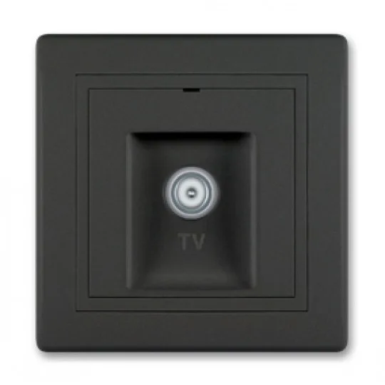 TV priključnica završna Aling Conel Prestige 612I.E1E1, crna soft