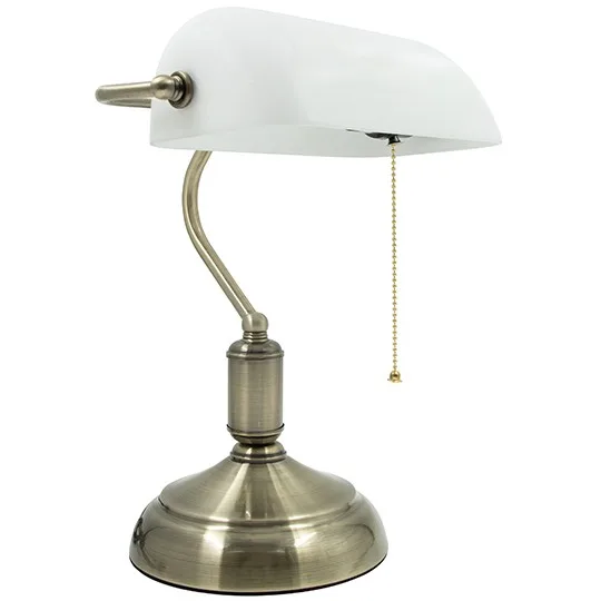 Stona lampa Mitea M1054, E27, bela
