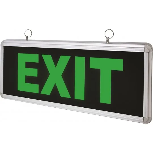 Punjiva EXIT lampa Mitea M618L 1 W IP40 6 LED, dvostrano osvetljenje, crna