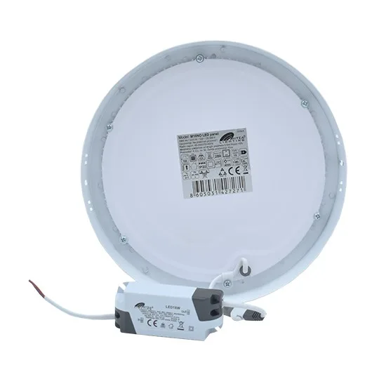 LED panel Mitea M18NO 18W 3000K beli nadgradni okrugli - Slika 5