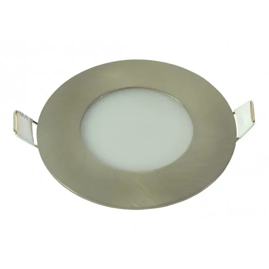 LED panel Mitea M3UO-SN 3W 6500K saten nikl ugradni okrugli