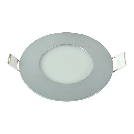 LED panel Mitea M3UO-SIL 3W 6500K srebrni ugradni okrugli
