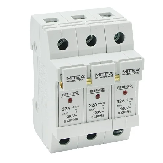 Nosač cilindričnog osigurača sa signalnom sijalicom Mitea ME-CO10x38 3P 500 V max. 32 A