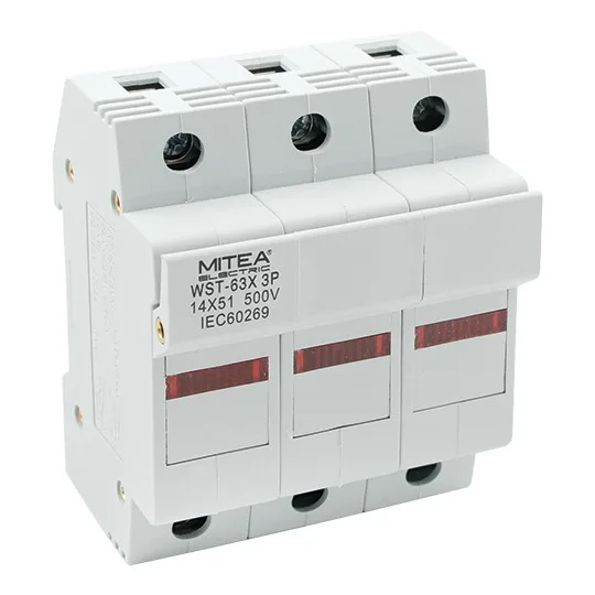 Nosač cilindričnog osigurača sa signalnom sijalicom Mitea ME-CO14x51 3P 500 V max. 63 A