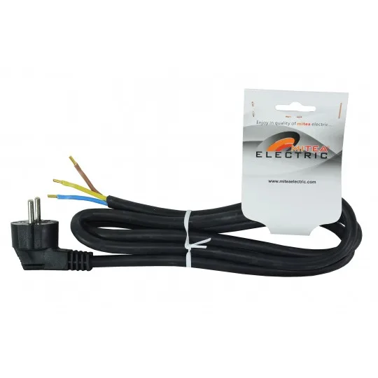 Kabl za šporet Mitea ME-29393 PP/J 3x2,5 mm² 1,5 m, crni