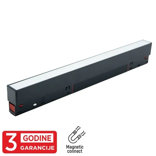 Magnetna linearna LED svetiljka Mitea M204000-300 15 W 3000K 48 V, crna