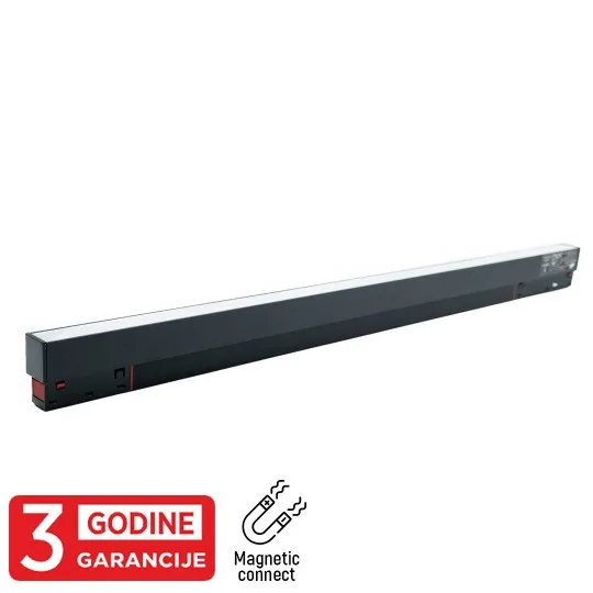 Magnetna linearna LED svetiljka Mitea M204001-600 25 W 3000K 48 V, crna