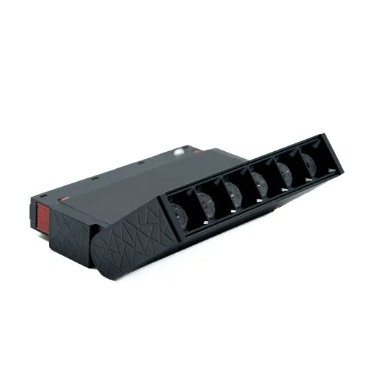 Magnetna zglobna linearna LED svetiljka Mitea M204010-130 6 W 3000K 48 V 24°, crna – slika 3