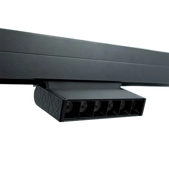 Magnetna zglobna linearna LED svetiljka Mitea M204010-130 6 W 3000K 48 V 24°, crna – slika 4