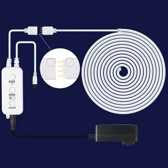 LED traka Mitea MLW-3535RGBIC-3m 5 W 24 V RGB IP67 3 m - Slika 4