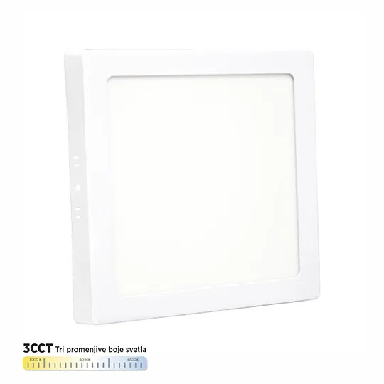 LED panel Mitea M18NK-CCT 18W 3000~6500K beli nadgradni kvadratni