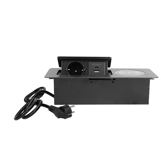 Nameštajska utičnica Mitea ME-PN-1216-USB+Wireless/C-1 FLIP - Slika 2