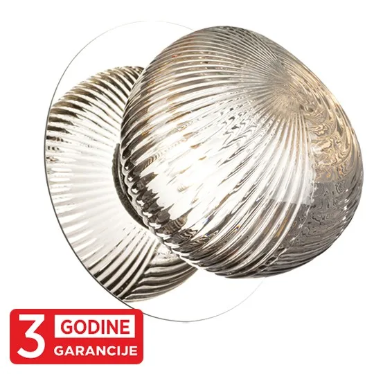 LED zidna lampa Mitea MAW9401-1S 4 W 3000 K hrom + smoky