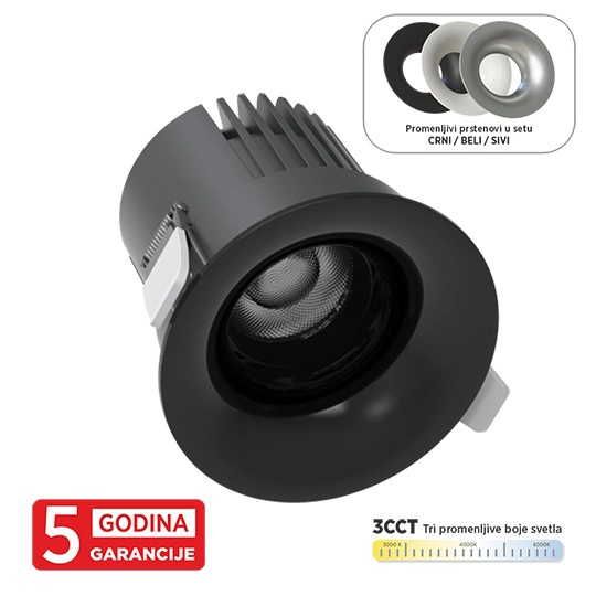 Ugradna LED svetiljka Mitea M206179 12 W 3CCT set