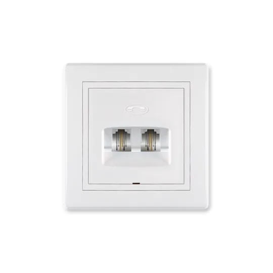 PTT telefonska priključnica Aling Conel Prestige 2xRJ12 6/4 613.000, bela
