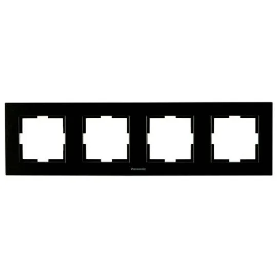 Četvorostruki horizontalni okvir Panasonic Karre Plus WKTF0804-2BL, crni