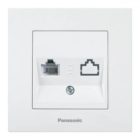 Računarska priključnica CAT6 1M Panasonic Karre Plus WKTC0405-2WH, bela