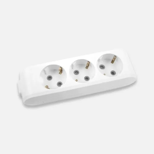 Podsklop trostruka prenosna priključnica Panasonic X-tendia 3M WLTB0430-2WH, bela