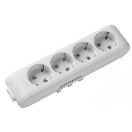 Podsklop četvorostruka prenosna priključnica Panasonic X-tendia 4M WLTB0440-2WH, bela