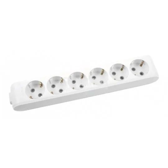 Podsklop šestostruka prenosna priključnica Panasonic X-tendia 6M WLTB0460-2WH, bela