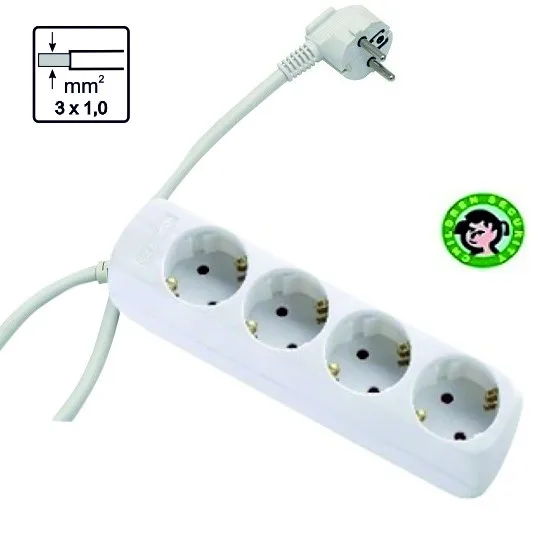 Produžni kabl Mitea ME-PKL4-1.5M 1,5 m 4 utičnice beli