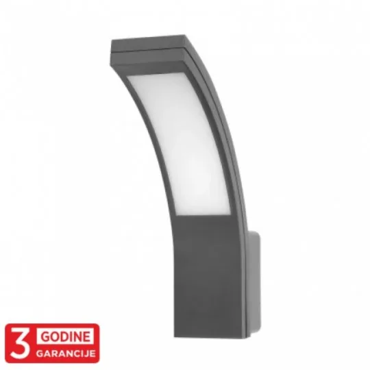 LED spoljna zidna lampa ADVITI PIRYT 10W 4000K siva IP54