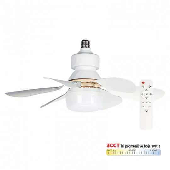 Plafonski ventilator Mitea MV5030-W LED CCT beli